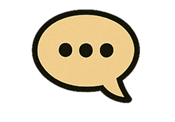Speech bubble icon symbolizing answering without pretext